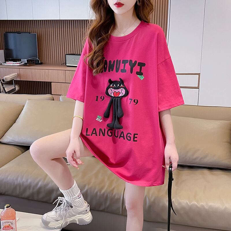 今季マストバイ ファッション 新商品 プリント ゆったり 全4色 半袖 Tシャツ＜S-11365＞