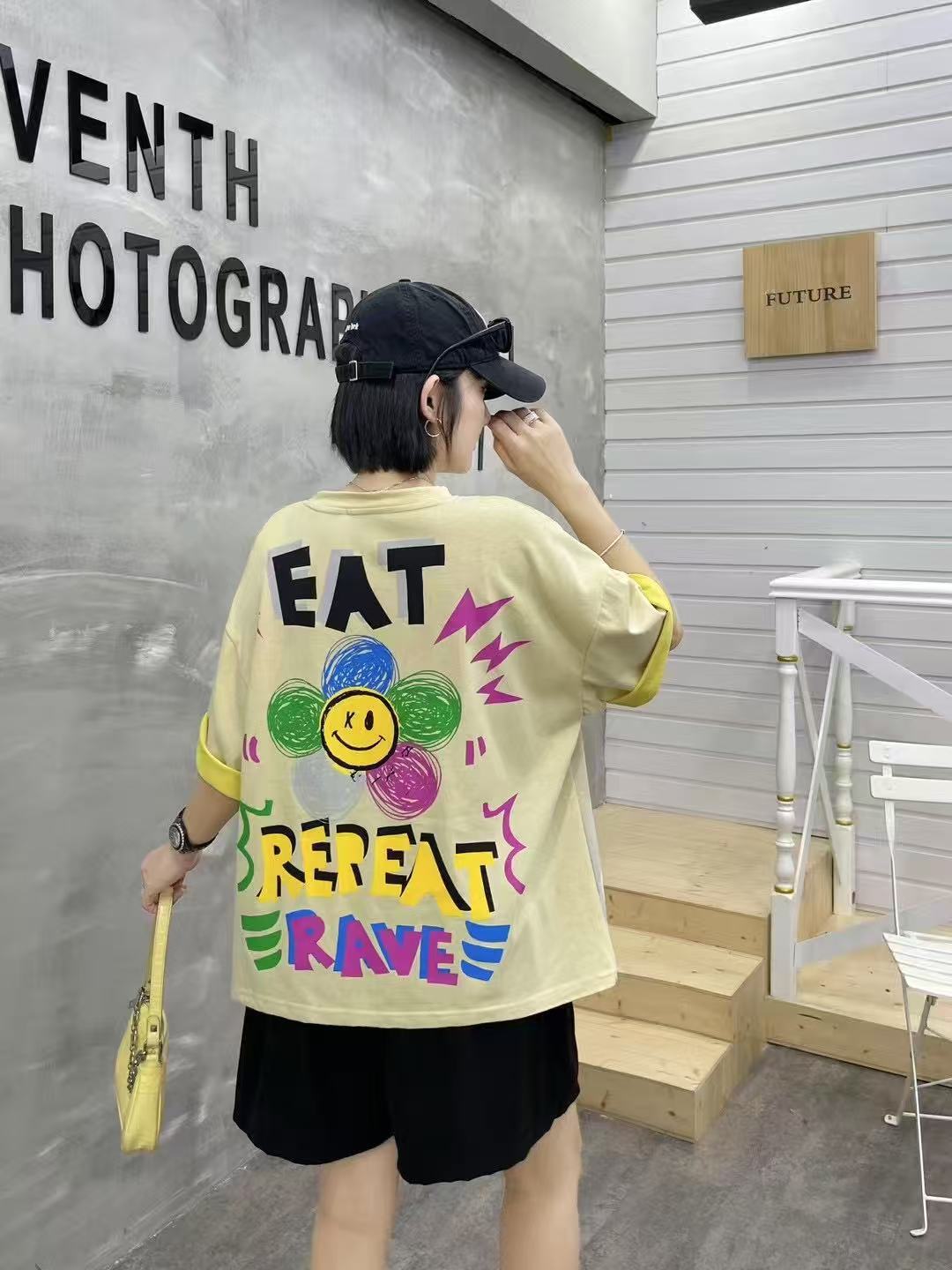 おすすめ 好感度UP 海外トレンド カジュアル 全3色 半袖 Tシャツ ＜S-11677＞
