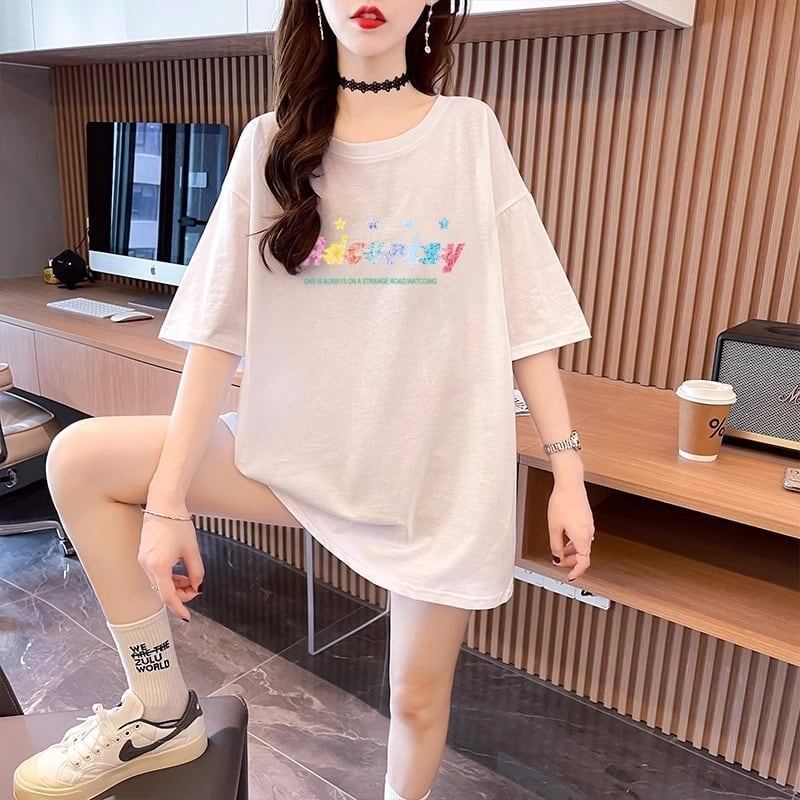 絶対可愛い &落書きTシャツ アルファベット ゆったり 3色＜S-2831＞