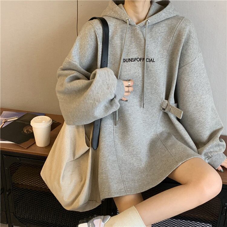 【裏起毛】おしゃれ度アップ厚手英字ロゴフード付きパーカ全3色トップス<S-4678>