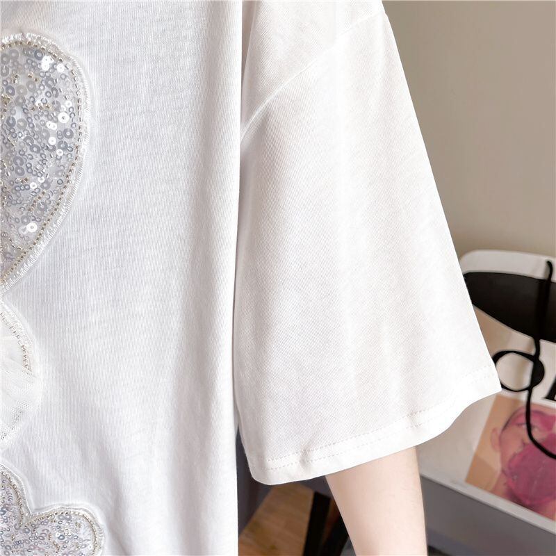 スウィート 絶対流行 売れ筋 早い者勝ち カジュアル 2色選択 Tシャツ<S-11577>