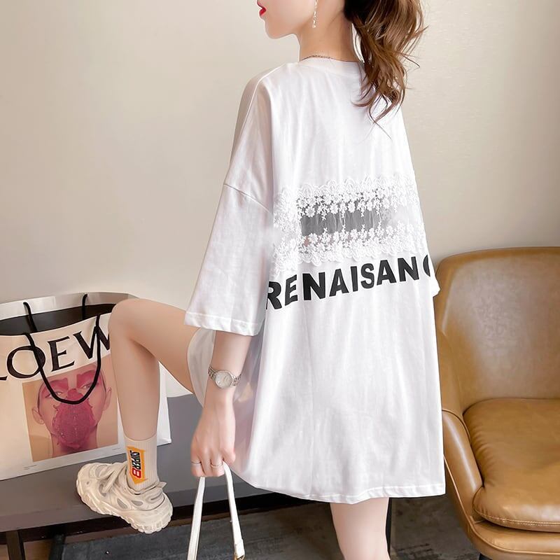 今季大好評 切り替え 美感いっぱい プリント Tシャツ カットソー＜S-3495＞
