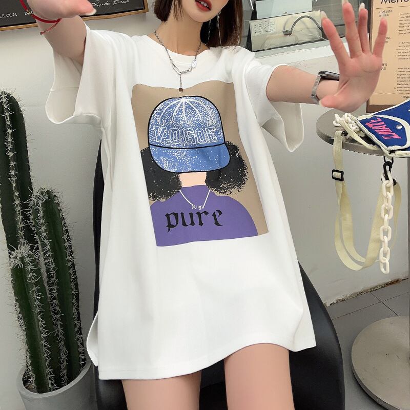 話題沸騰中 都市ファッショ 流行新作 オシャレ デザイン プリント全6色 半袖Tシャツ<S-9108>