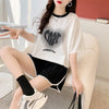 スタイリッシュ 切り替え 一目惚れ Tシャツ＋ショートパンツ セットアップ＜S-3614＞