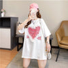 個性的なデザイン 切り替え 今季大好評 プリント Tシャツ カットソー＜S-3410＞