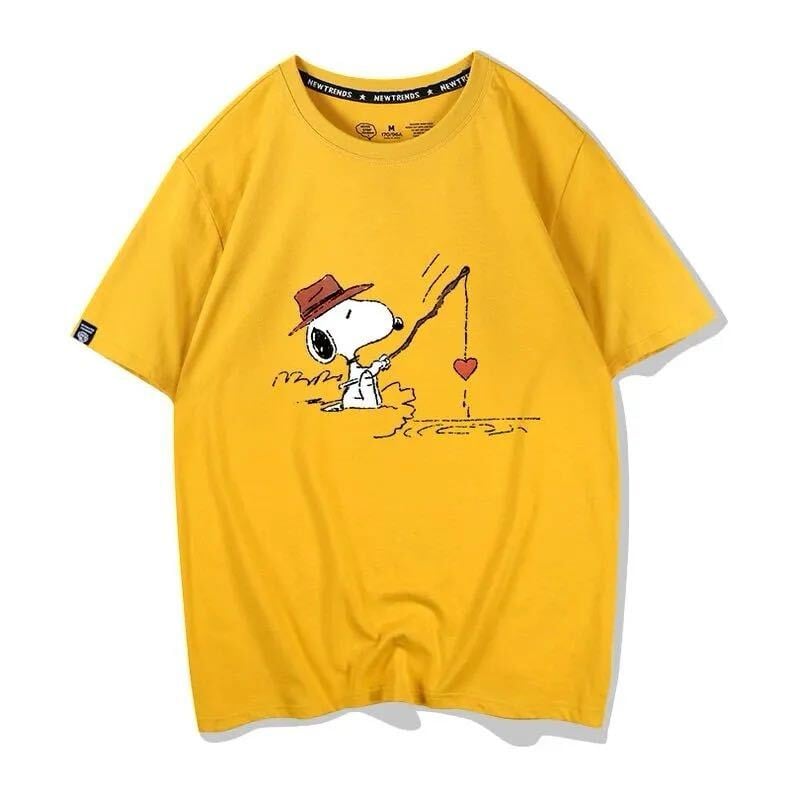 男女兼用 人気 プリント 半袖 Tシャツ <S-13155>