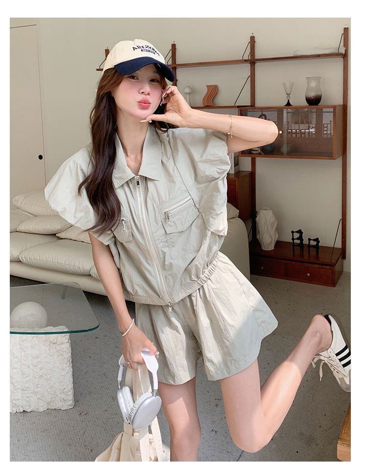 ファッション デニム 個性派 半袖Ｔシャツⅹパンツセット<S-11726>