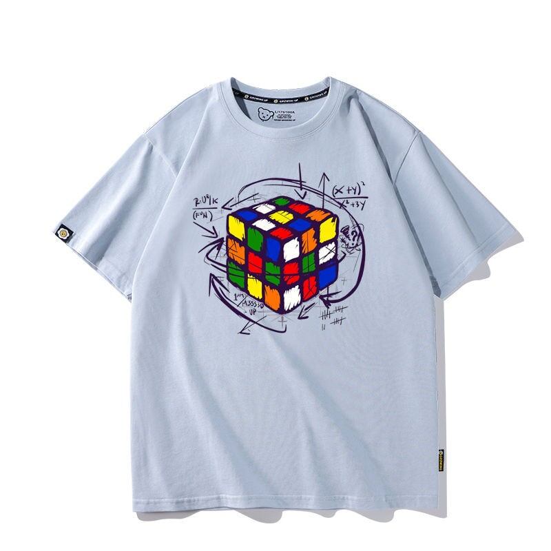 カジュアル プリント アバンギャルド 全7色 半袖 Tシャツ <S-11536>
