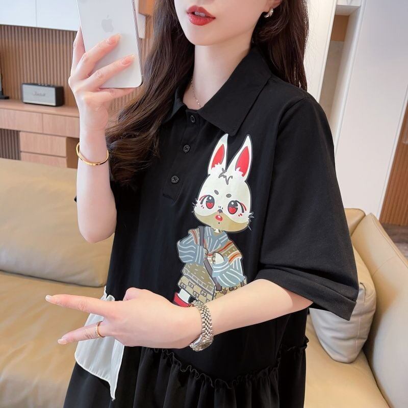【人気商品再入荷】美人度アップ 好感度UP 海外トレンド カジュアル 全3色 半袖 Tシャツ ＜S-11499＞