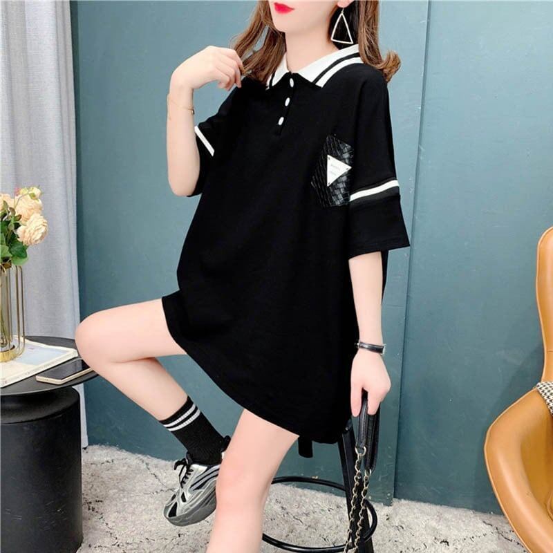 着心地抜群 切り替え 女性力を高める プリント Tシャツ カットソー＜S-3626＞