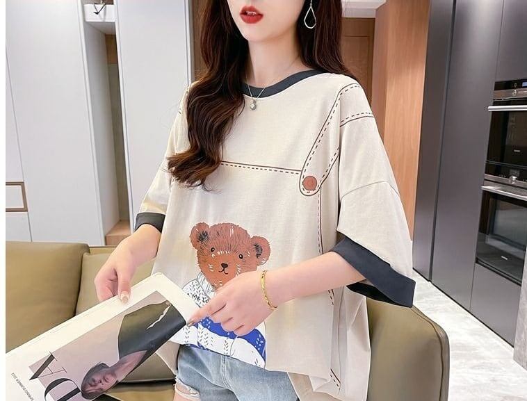 定番シンプル 好感度UP 海外トレンド カジュアル 全3色 半袖 Tシャツ ＜S-11490＞