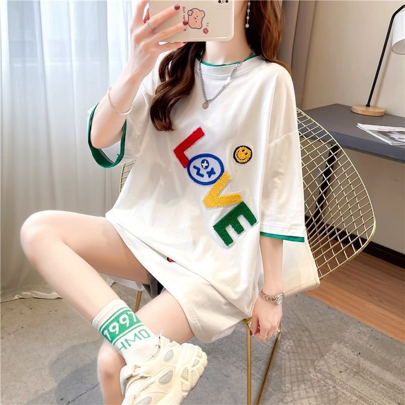 スタイリッシュ 3色選択可 一目惚れ プリント Tシャツ カットソー＜S-3007＞