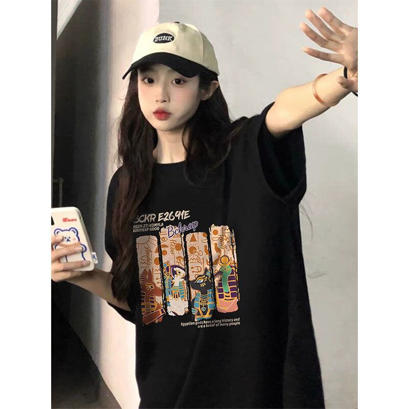 着回し力抜群 アバンギャルド 特別デザイン プリント全5色 半袖Tシャツ<S-8712>