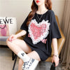 個性的なデザイン 切り替え 今季大好評 プリント Tシャツ カットソー＜S-3410＞