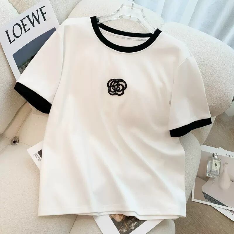 超人気 カジュアル 知的 シンプル Tシャツ＋パンツ ＜S-8460＞