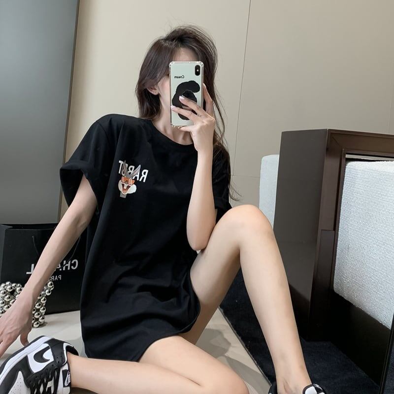 今季大好評 切り替え 美感いっぱい プリント Tシャツ カットソー＜S-3458＞