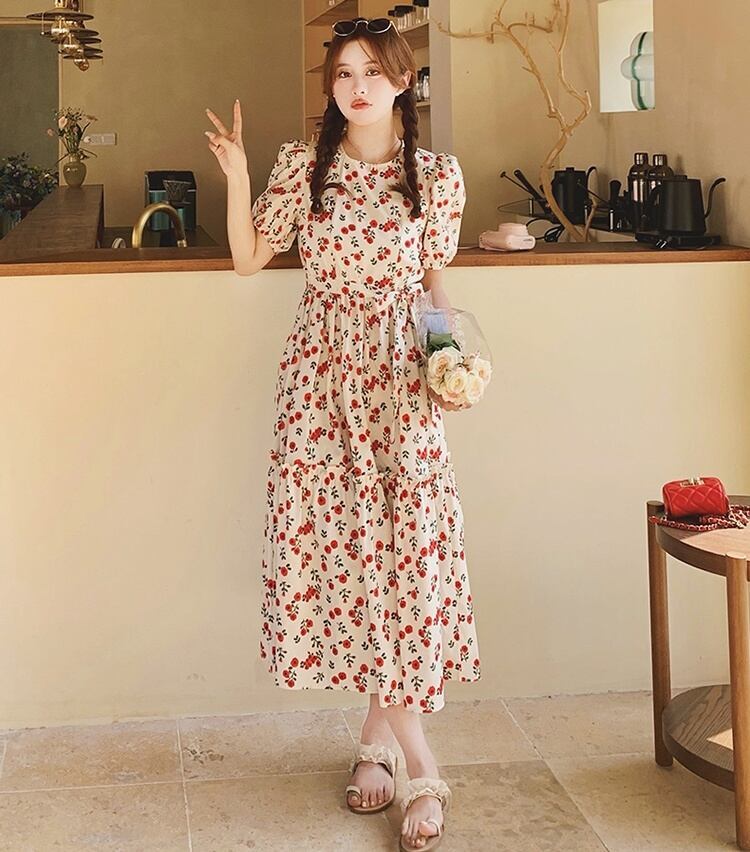 女子マスト 大注目 合わせやすい 上品 レース 切り替え ワンピース<S-11913>