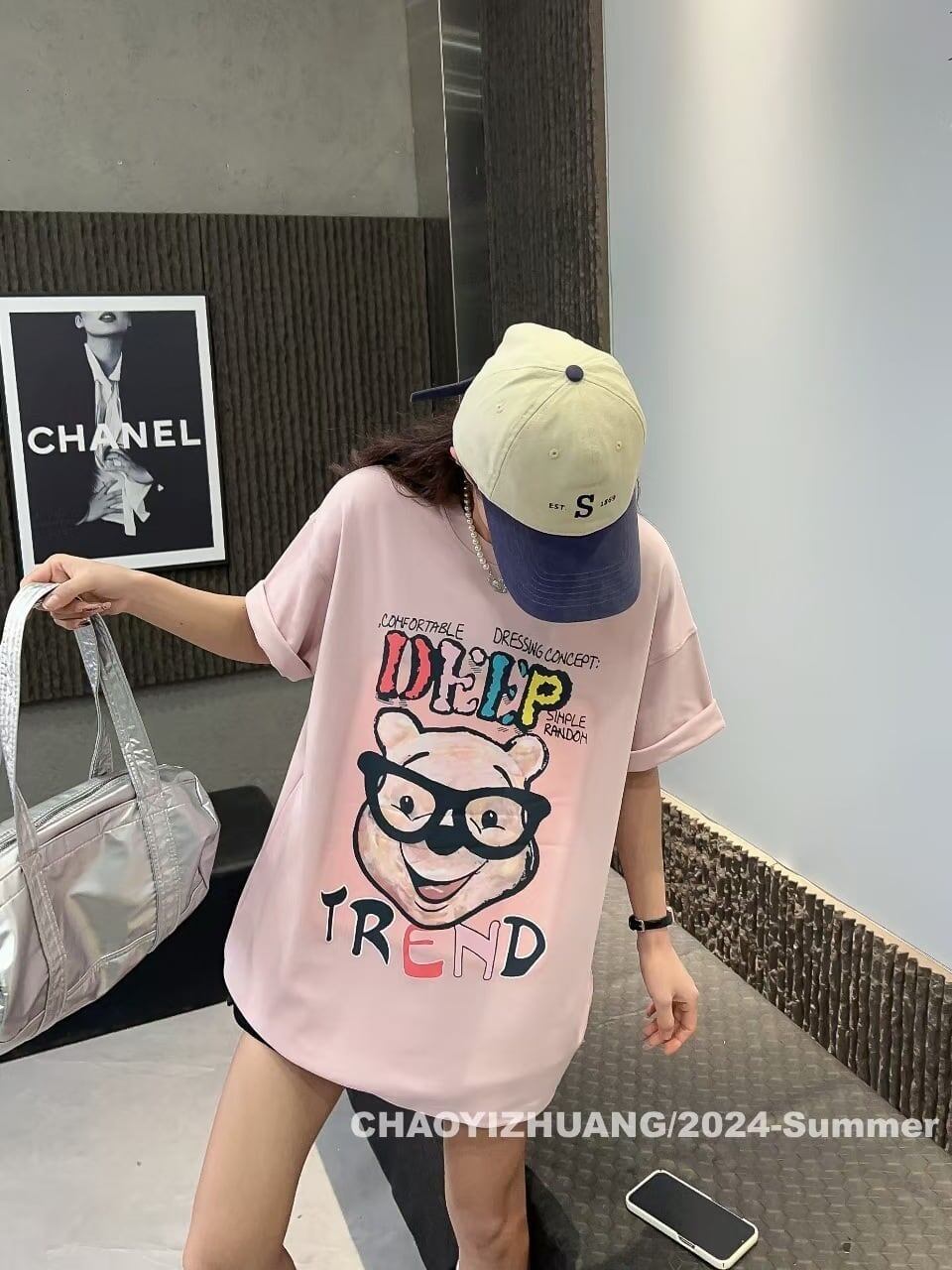 豊富な品揃え カジュアル ファッション プリント 半袖Tシャツ<S-4915>