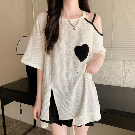 超人気商品 オフショルダー ファッション Tシャツ ＜S-8667＞