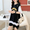 美人度アップ 切り替え チャーミング Tシャツ＋ショートパンツ セットアップ＜S-3615＞