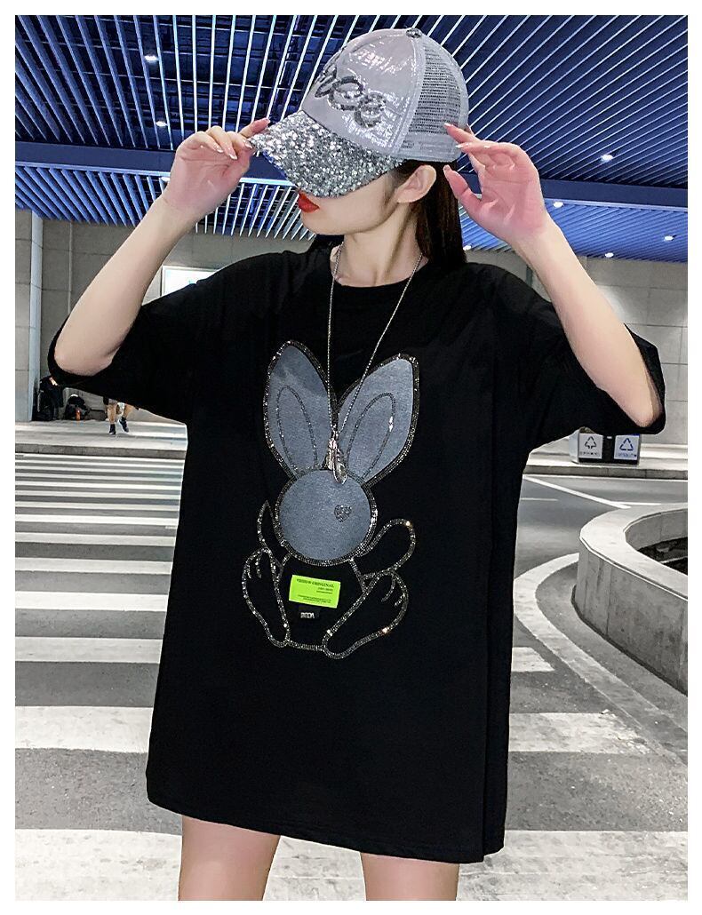 着回し力抜群 ホットダイヤモンド 新作 全2色 半袖Tシャツ カットソー ＜S-8703＞