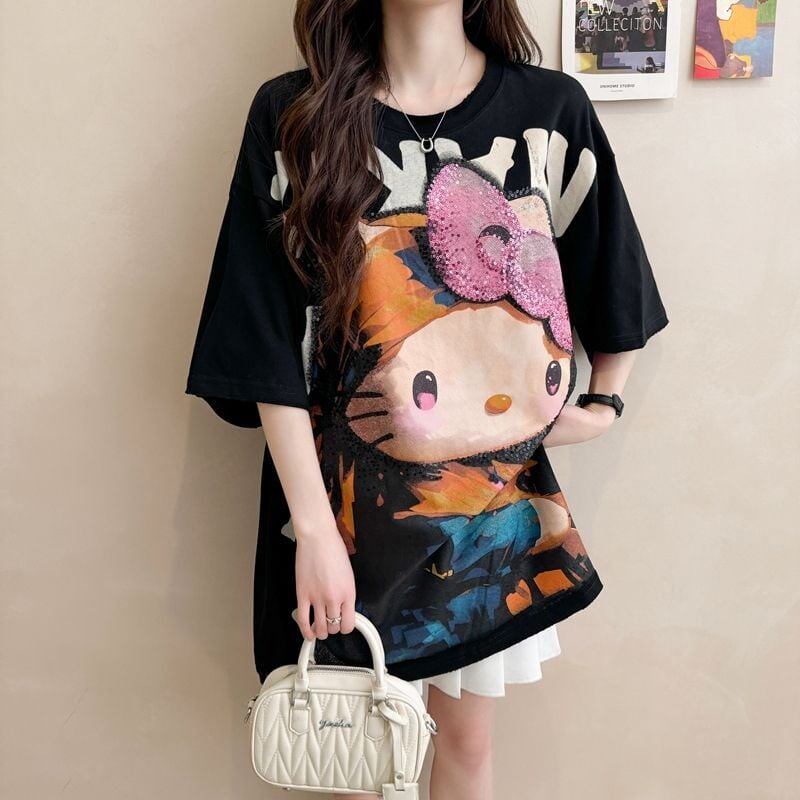 大人可愛い 好感度UP 海外トレンド カジュアル 全3色 半袖 Tシャツ ＜S-11121＞