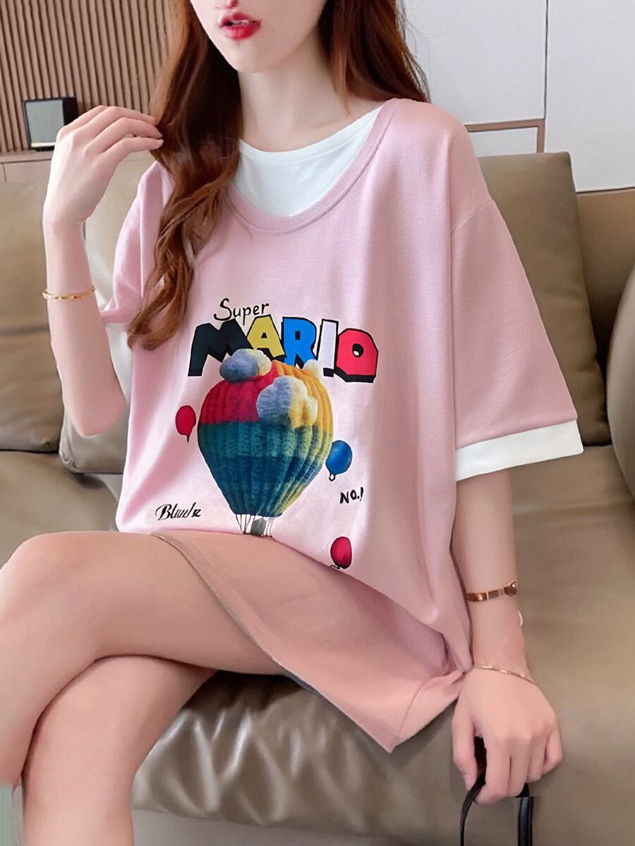定番シンプル 売り切れ必至 美人度アップ 着回し力抜群 全5色 半袖Tシャツ<S-11376>