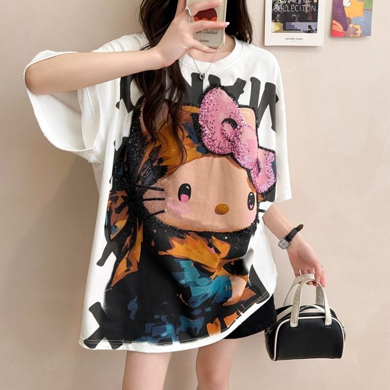 大人可愛い 好感度UP 海外トレンド カジュアル 全3色 半袖 Tシャツ ＜S-11121＞