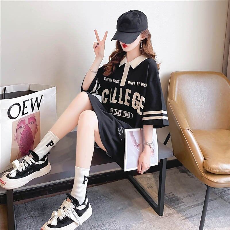 デザイン感 切り替え チャーミング プリント Tシャツ カットソー＜S-3623＞