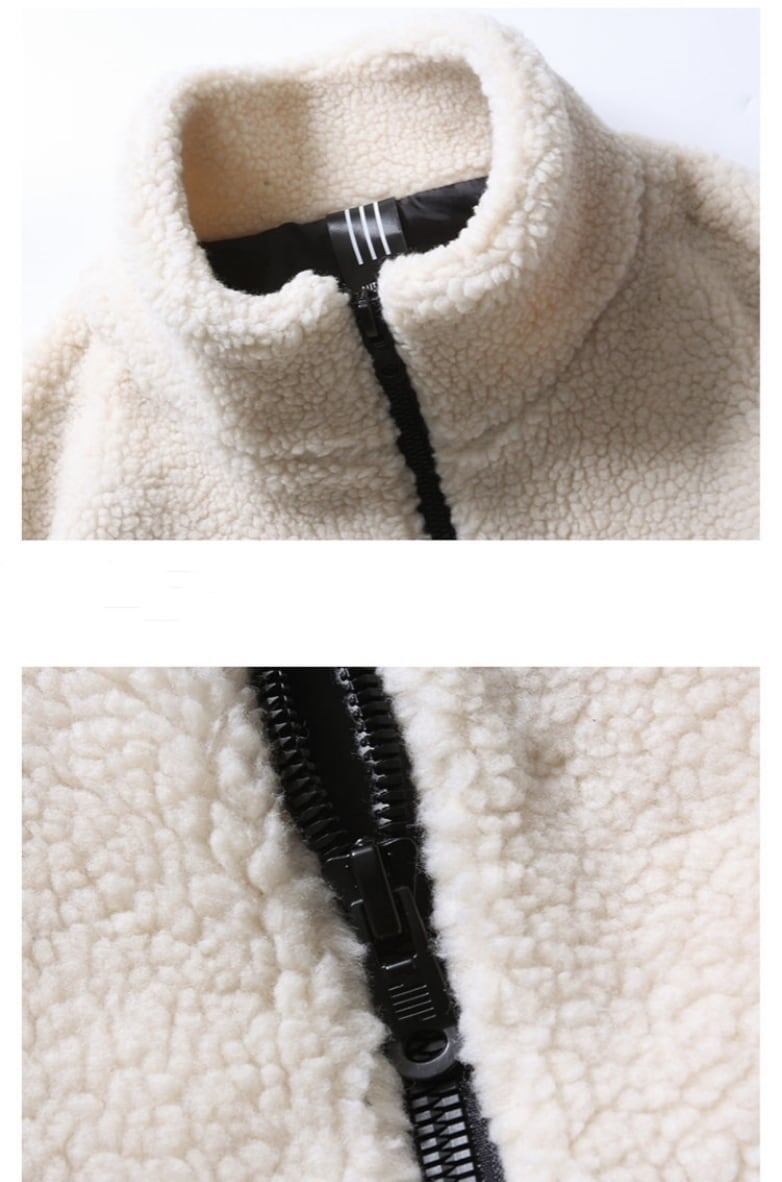 大活躍 シンプル ファッション 上品 暖かいボアジャケット<S-5772>