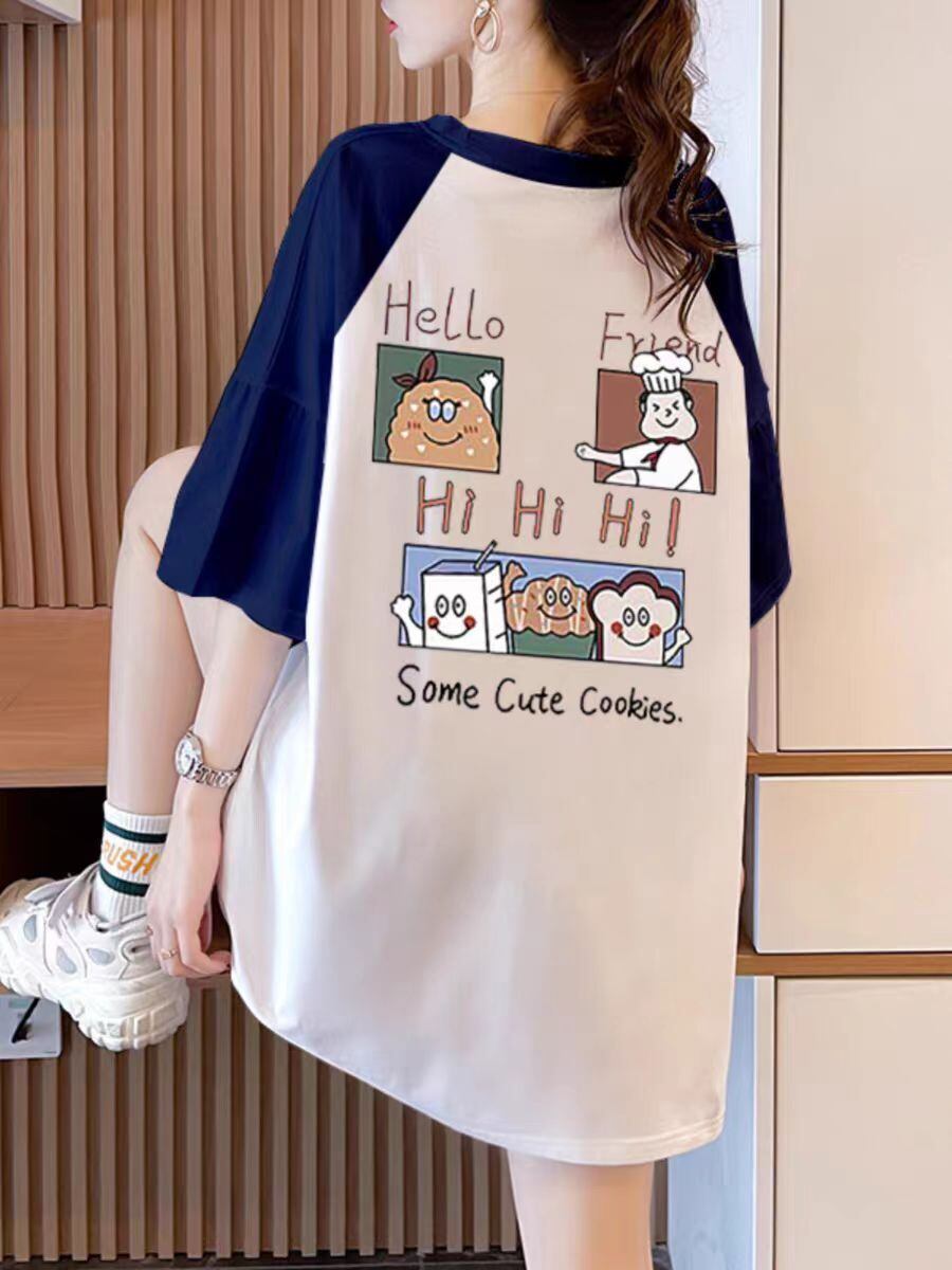 話題沸騰中 プリント 4色選択可 Tシャツ カットソー＜S-8276＞