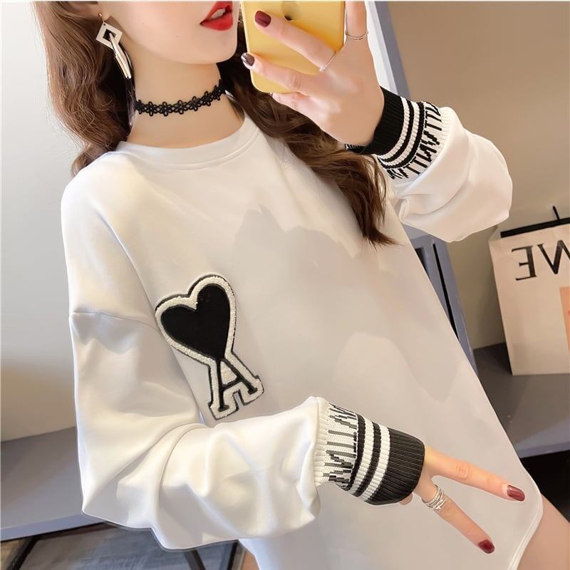 シンプル 切り替え ファッション プリント Tシャツ カットソー＜S-3664＞