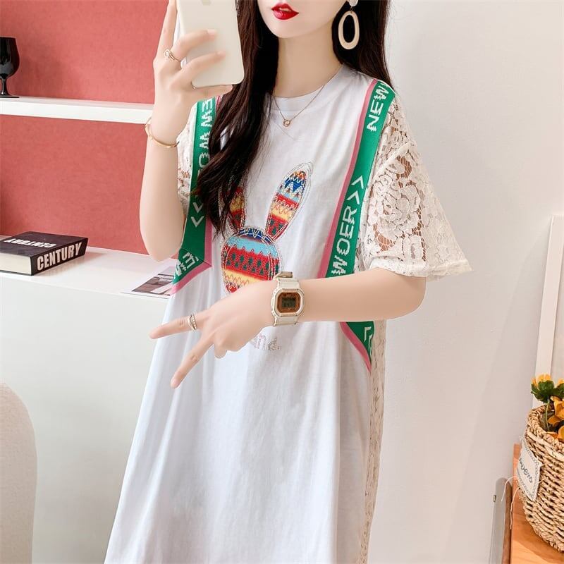 スタイリッシュ プリント 一目惚れ Tシャツ カットソー＜S-3265＞