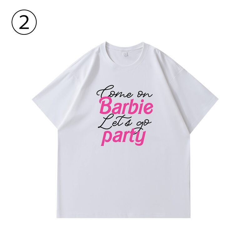 絶対流行 カジュアル 早い者勝ち ルーズ プリント全3色 2種選択可 男女兼用 半袖Tシャツ<S-9030>