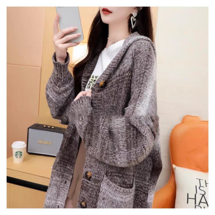 超人気 デニム オシャレデザイン プラスベルベット カーディガン<S-10426>