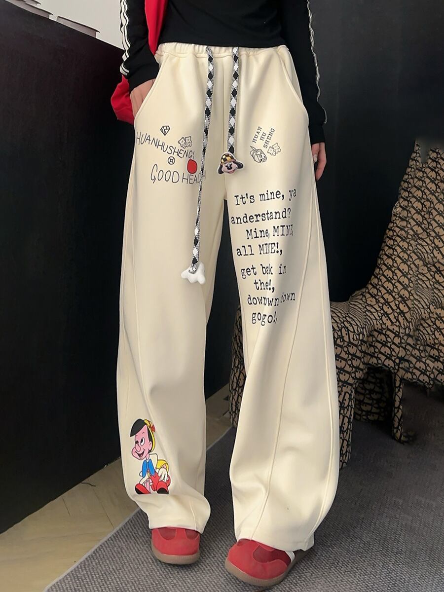 絶対欲しい プラスベルベット ファッション感満々 4色選択 パンツ＜S-10474＞