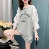 個性的なデザイン 切り替え スタイリッシュ ワンピース Tシャツ カットソー＜S-3117＞