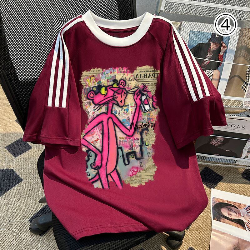 新商品 特別デザイン カジュアル プリント全6色 半袖Tシャツ<S-8757>