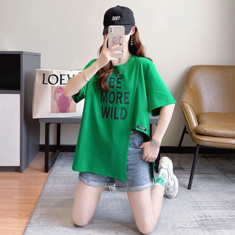 今季マストバイ タイルアップ ファッション感満々 プリント 4色選択 半袖Tシャツ＜S-9245＞