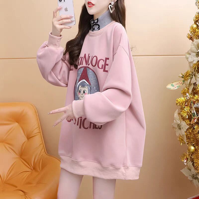 【裏起毛】大人可愛い 上質 ファッション ルーズスウェット<S-6318>