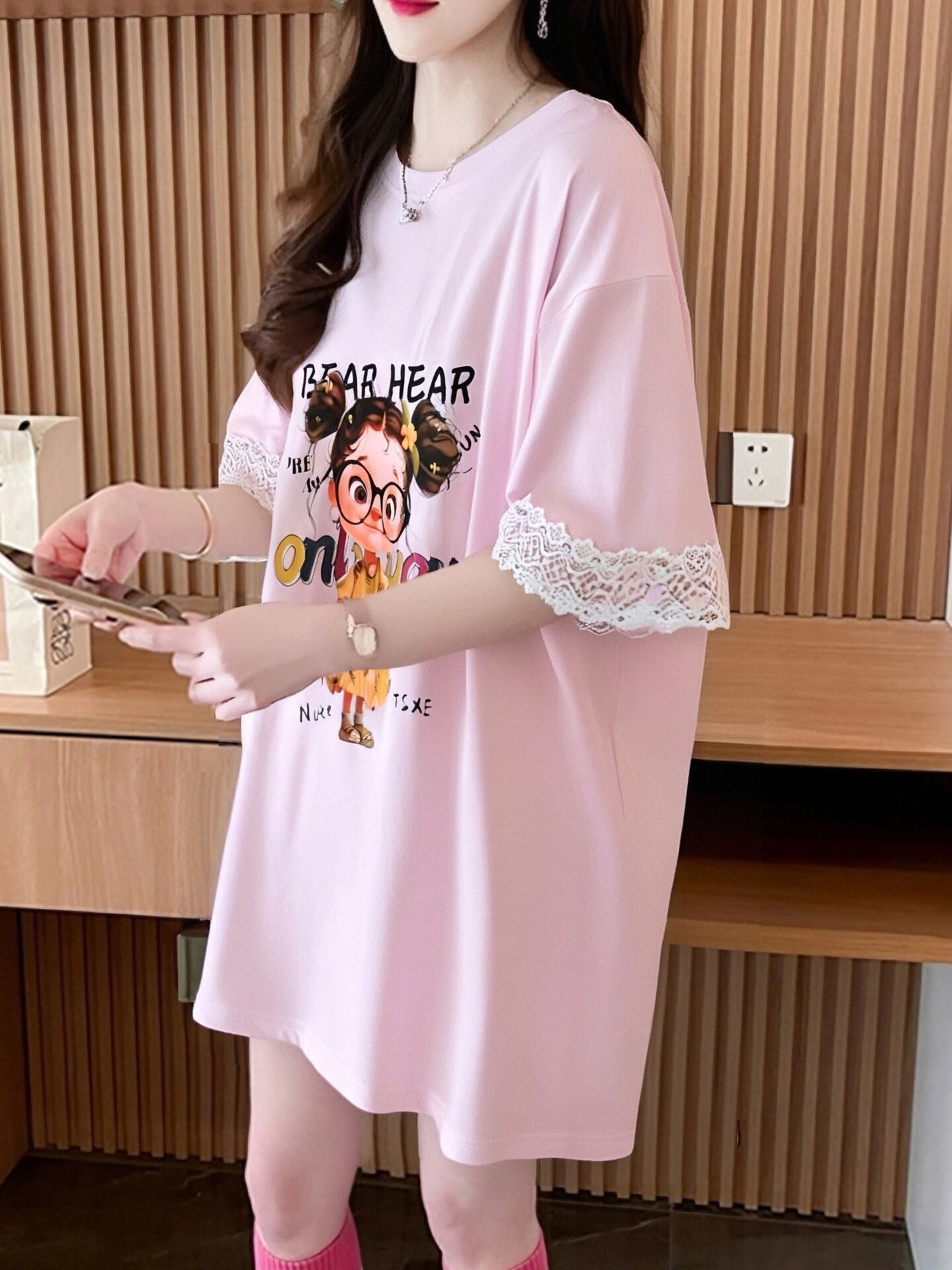 美人度アップ カジュアル 好感度UP 全4色 半袖 Tシャツ ＜S-11118＞