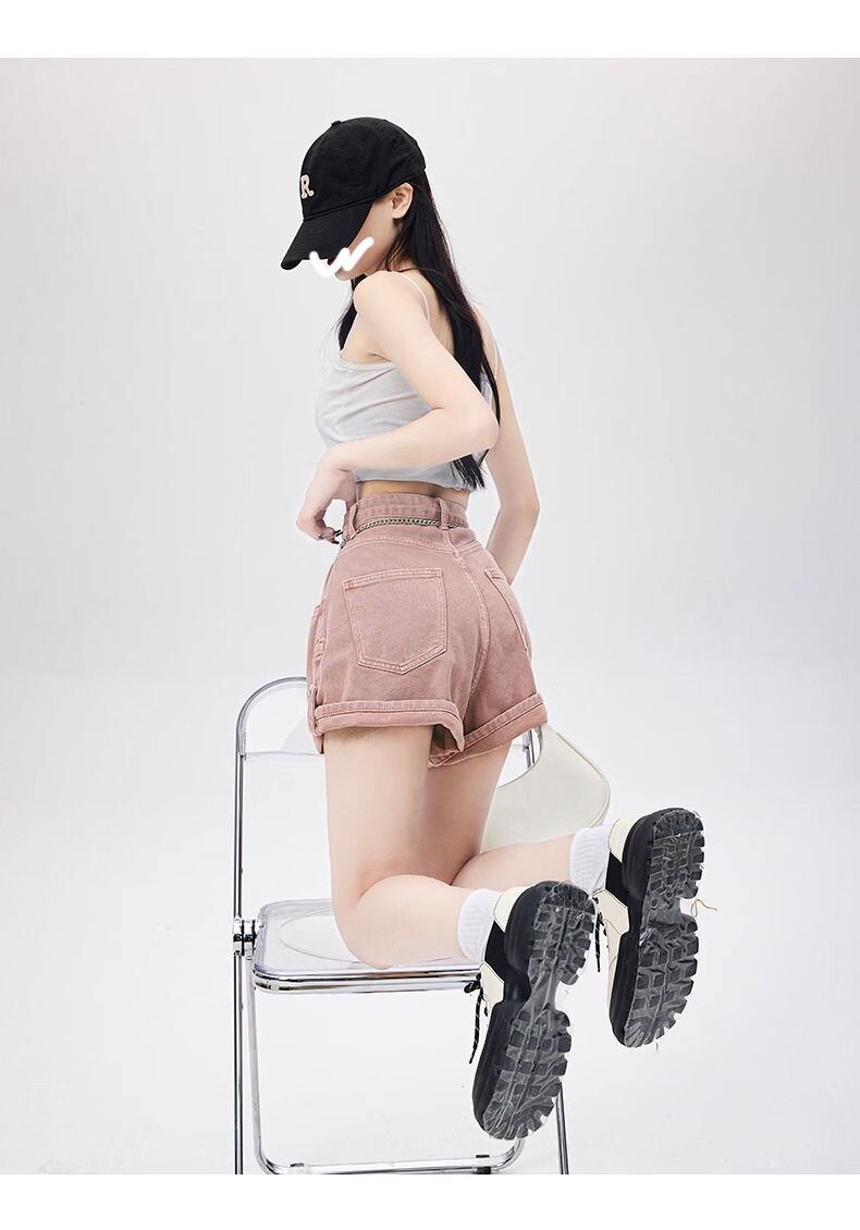 絶対流行 個性派 ゆったり感アップ 全3色 デニムショートパンツ ＜S-8794＞