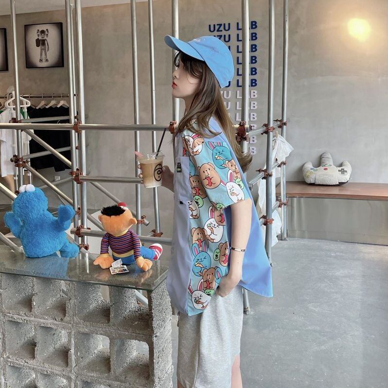 海外トレンド カジュアル 好感度UP 全3色 半袖 Tシャツ ＜S-12162＞