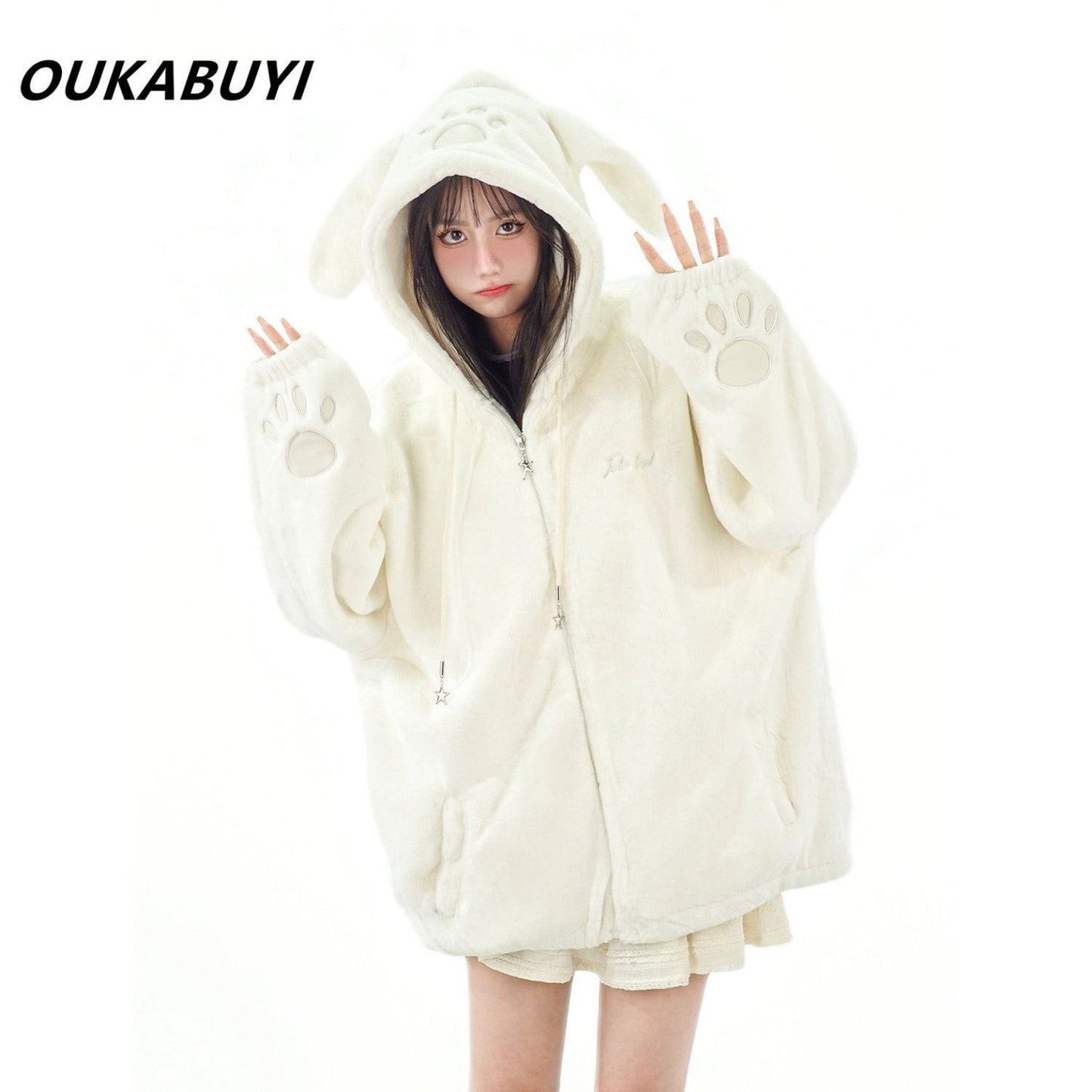 大人可愛い 冬服 個性派 防寒 暖かい コート<S-5689>