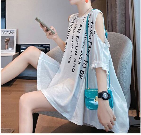 柔らかくて優しい印象 ファッション 美人度アップ プリント 全3色 半袖 Tシャツ <S-9088>