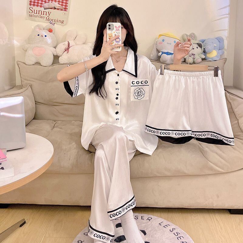 好感度UP 肌触り抜群 上質 パジャマ 3点セットアップ ルームウェア <S-8978>