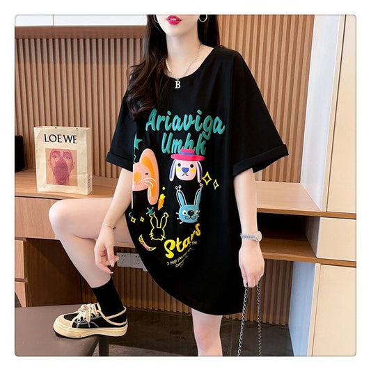 大好評 プリント キュートファッション 半袖Tシャツ＜S-8582＞