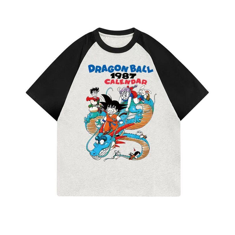 絶対流行 プリント カジュアル 切り替え 半袖Tシャツ 全2色<S-6680>
