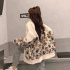 清純甘くて女子力UP カートゥーンプリント 気質溢れる ジッパー 長袖 ジャケット ブルゾン＜S-2466＞