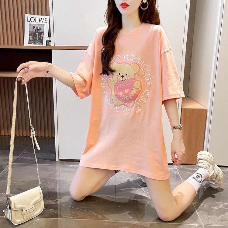美人度アップ 好感度UP 海外トレンド カジュアル 全3色 半袖 Tシャツ ＜S-11641＞